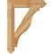 Ekena Millwork Funston Arts & Crafts Rough Sawn Bracket, Western Red Cedar, 4"W x 22"D x 30"H BKT04X22X30FST03RWR - alternate 2